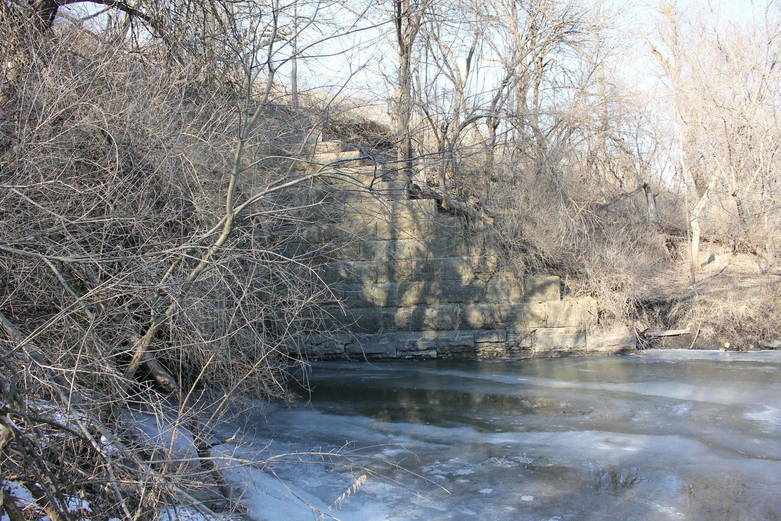 Northeast wing wall